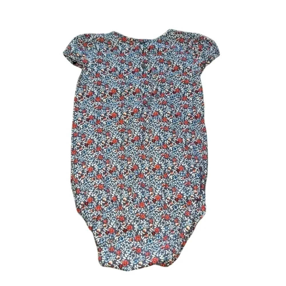 Oshkosh B’Gosh Girls 24 Months Blue, Red, White Floral Short Sleeve One Piece
